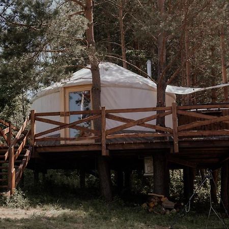 Jurty Z Widokiem, Prywatna Balia- Dzikolas Glamping Krasnobród Exteriér fotografie